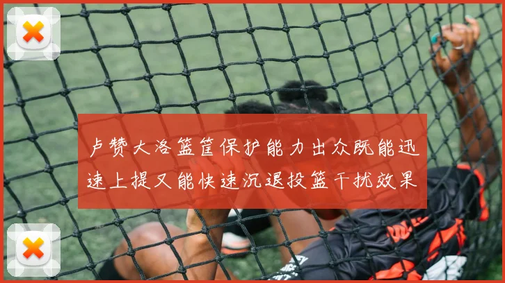 卢赞大洛篮筐保护能力出众既能迅速上提又能快速沉退投篮干扰效果显著